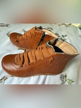 Tan High-Top Casual Sneakers